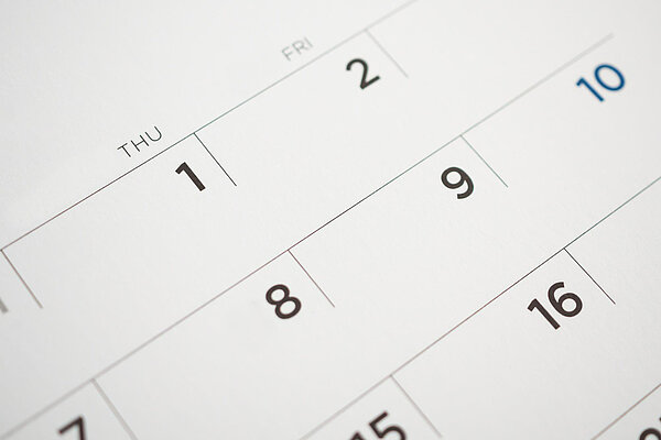 A calendar.